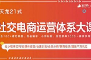 社交电商运营课程，实体新零售拉新留存转化即学即用